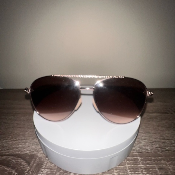 New Roberto Cavalli Hoedus 899S Rose Gold Aviator Sunglasses 59mm